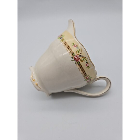 Marlborough ROYAL PETAL Series Grindley England Creamer Pitcher Roses & Gold - Picture 7 of 10